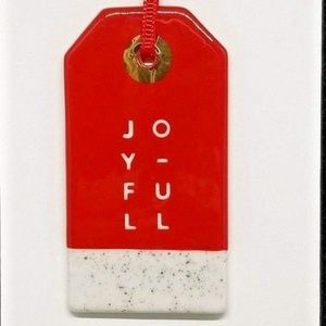 Starbucks 2017 Holiday Ornament Red Joyfull Tag